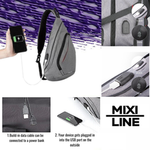 Load image into Gallery viewer, Sling Backpack with Charger Port
