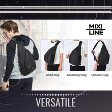 Load image into Gallery viewer, Versatile &#39;Mixi Line&#39; Compact Crossbody Shoulder Chest Sling Backpack for Men or Women 
