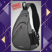 Load image into Gallery viewer, Mixi Travel Sling Backpack with USB Port Grey Color
