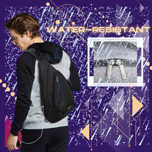 Load image into Gallery viewer, &#39;Mixi Line&#39; Compact Crossbody Travel Sling Backpack with Water Resistant Material
