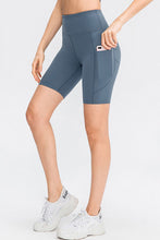 Load image into Gallery viewer, Wide Waistband Sports Shorts with Pockets
