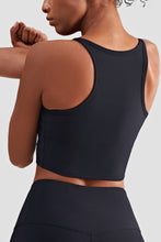 Load image into Gallery viewer, Round Neck Cropped Sports Cami

