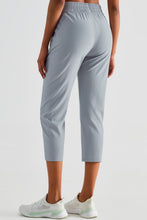 Load image into Gallery viewer, Elastic Waist Cropped Sports Pants
