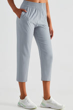 Load image into Gallery viewer, Elastic Waist Cropped Sports Pants
