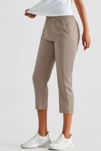 Load image into Gallery viewer, Elastic Waist Cropped Sports Pants
